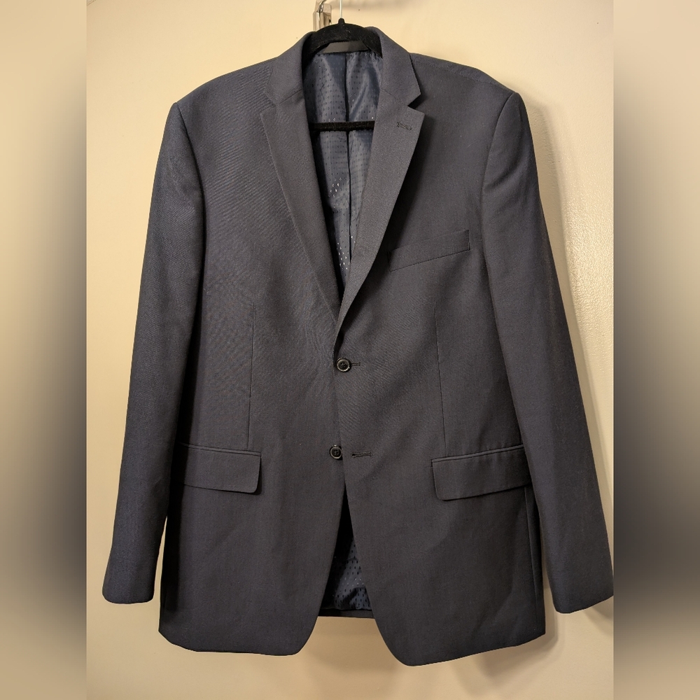 Classic Haggar Navy Men's Blazer Ptp 23